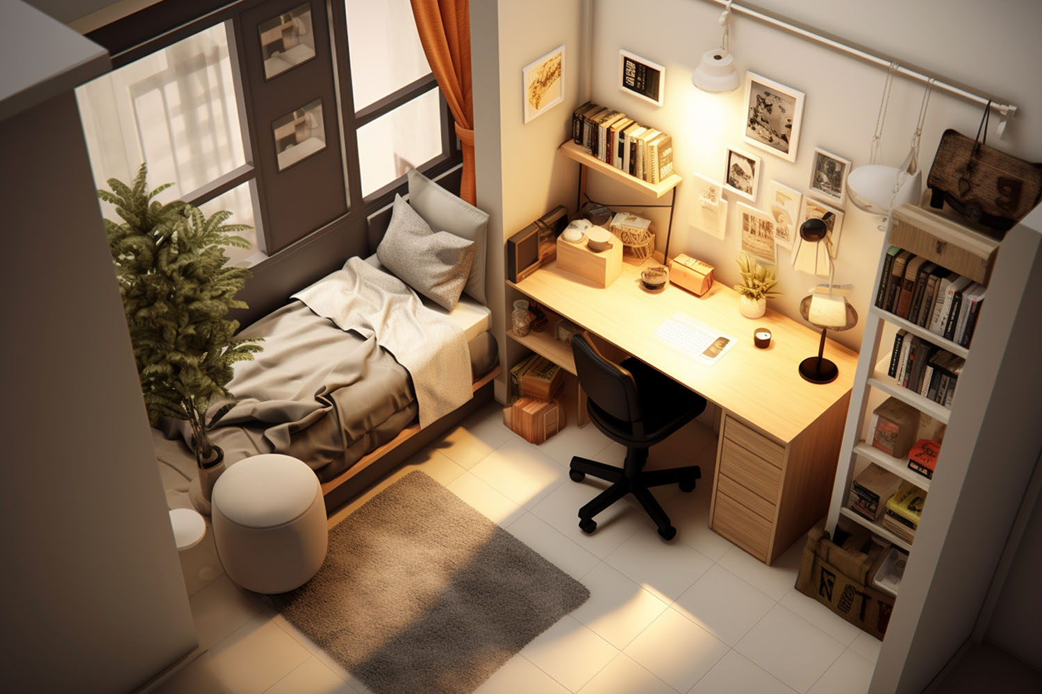 How to Make a Tiny Student Room Feel Big